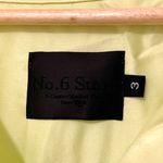 No. 6 Store Button Down Shirt Size Large Yellow Neon 3 Satin New York Photo 3