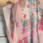 Woven Heart  Pink Floral Kimono Photo 1