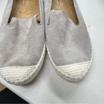 Blondo  Grey Suede Leather Slip On Espadrille Flats Womens 8.5 Beachy Casual Shoe Photo 3