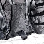 Carmen Marc Valvo  Satin & Velvet Black Full Skirt Photo 1