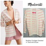 Madewell Nwt  Bradley long sleeve cardigan sweater textured striped size xxs Photo 1