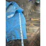 VTG Bridge Sports Wear Denim Dress Women Medium Cottage 90s Prairie Peasant Flaw Blue Photo 4