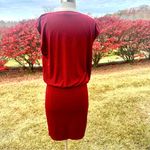 Alice + Olivia  MAROON BURGUNDY WINE GLITTER METALLIC DRAPEY COWL NECK MINI DRESS Photo 10