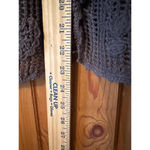 J. Jill Cotton/Linen Blend open weave delicate cardigan taupe LP Gray Size L Photo 5