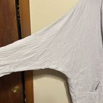 Mododoc Open‎ Front Long Gauzy Lightweight Blazer Size Small Gray Photo 5