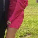 Hemline Pink Cocktail Dress Photo 2