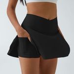 Halara 077HO.- Airy Crossover 2-in-1 Side Pocket Cool Touch Mini Tennis Skirt Photo 0