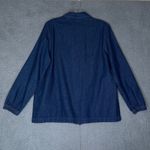 Blair Denim Jacket Embroidered Butterflies Floral Zip Front Women's Medium Photo 9