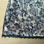 Blue Floral Slip Style Intimates Dress With Adjustable Straps And Lace On Bottom Size L Photo 2