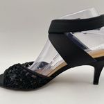 J.Renee Soncino Heeled Dress Sandals, Black, Women's 9.5W Black Size 9.5 Photo 4