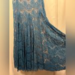 AQUA  Dresses Teal Blue Lace Formal Full Length Gown Size 0 Photo 4