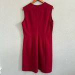 Lafayette 148 New York Ava Punto Milano‎ Dress Size 14 EUC Red Photo 3