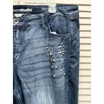 Envision Studio Denim Jeans Skinny Fit Distressed Size 22W High Rise Pearls Blue Size undefined Photo 1