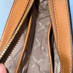 Michael Kors Brown Acorn Valerie Medium Logo Crossbody Clutch Purse Photo 7