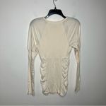 XCVI XCVl off white long sleeve top women’s size small casual neutral‎ boho feminine Photo 3
