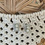 Vendome Pearl Rhinestone Earrings Vintage Elegant Classic Style Minimal Pearlcore Silver Photo 3