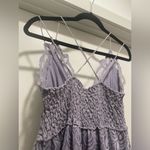 Free People FP One Boho Purple Lace Adella Slip Dress With Two Tier Ruffle Skirt Photo 11