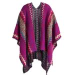 Shiraleah  DORA CAPE Bright vibrant crocheted colors oversized shawl cardigan NWT Photo 1