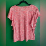 Nine West Top Tee shirt Tshirt Ruffled Sleeve Plus Size XL Cute! EUC! Photo 3