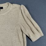 Ann Taylor ‎ Sweater Womens XS Metallic Short Sleeve Puff Shoulder Pullover Knit Photo 5
