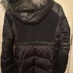 Juicy Couture Black puffer coat with faux fur hood-womens small Photo 3