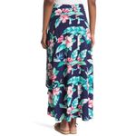 Tommy Bahama  Hibiscus Flower Hawaiian Print Island Navy Maxi Skirt, 14 Photo 6
