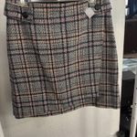 Bar III  Women's Mini Skirt in Black and Pink Plaid Photo 0