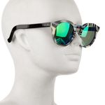illesteva Leonard 2 sunglasses - Green Mirrored Lenses Horn Tortoise Black White Photo 0