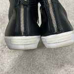 Rebecca Minkoff Size 8.5 Sandi Black Zipper Perforated Leather High Top Sneakers Photo 8