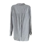 Free People  No Limits Stripes Button Down Shirt In Blue Photo 6