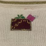 Holiday Time Christmas Knit Off White Small Vest. 2686 Photo 5