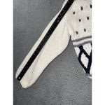 Vintage Jamie Scott Cardigan Sweater Women Medium Hand Knitted Geometric 80s 90s Photo 5