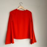 Elliatt  Orange V Neck Flowy Sleeves Blouse Size XS Photo 3