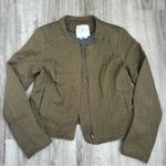 Hei Hei By Anthropologie Army Green Riding Jacket Zip up Oversized Size M Size M Photo 3