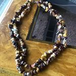 Australian Jasper Sterling Silver Gemstone Chip Necklace Photo 0