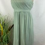 J.Crew  Green Sage Mint Sleeveless One Shoulder Mini Dress 4 Photo 2