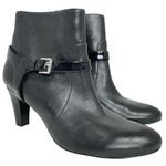 Lauren Ralph Lauren Womens Leather Saida Ankle Boots Booties Buckle Black Sz 10B Photo 0