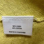 Eileen Fisher Woman Yellow Lightweight Linen Open Cardigan Women's Size 1X Photo 3