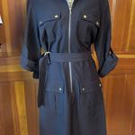 Sharagano New! Women’s Brown  Belted Mini Dress Photo 15