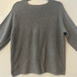 Ella Moss charcoal gray v-neck ribbed pullover sweater size large Photo 5