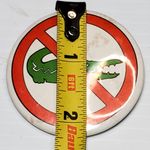 No Alligators Pinback Button Vintage 2.25" Photo 2
