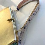 Vintage Metallic Gold Evening / Special Occasion Clutch Purse Handbag Wristlet Photo 8