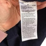 Gap  shift linen blend dark blue dress with‎ white floral embroidery. Size Medium Photo 2