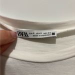 ZARA  Ruffle Sleeve T-shirt - Sz Small - EUC Photo 2