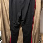 Universal Standard NWT  Skinny Ponte Pant With Stripe Size Medium Black/Red Photo 8