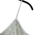Vintage Womems White Sheer Lace Mini Slip Dress Romantic Cottage Size Medium Photo 3
