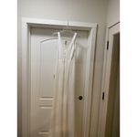 Lulus  Long-Lasting Love Dress Womens XS White Maxi V Neck Button Bridal Gown Photo 2