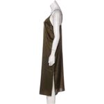 ANINE BING NWT Silk Gemma Slip Dress Olive Green Size XS Photo 4