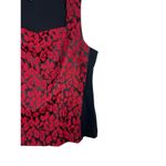 Lane Bryant Dramatic Black Red Floral Sweetheart Sleeveless Vest Look Top 24 Photo 2