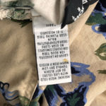 Sag Harbor Pants Small Beige Blue Floral Flowers Straight Crop Boho Cottagecore Photo 10